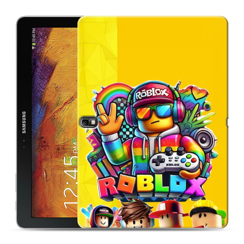 Силиконовый чехол на Samsung Galaxy Note 10.1 2014 editon с принтом Roblox Роблокс Силиконовый чехол на Samsung Galaxy Note 10.1 2014 editon с принтом Roblox Роблокс