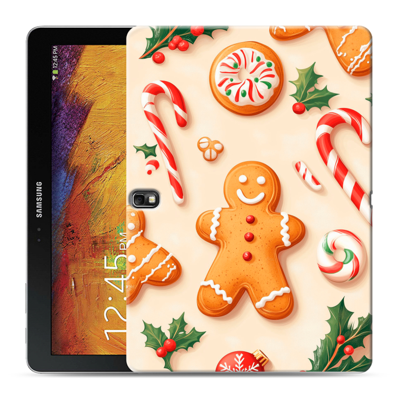 Силиконовый чехол на Samsung Galaxy Note 10.1 2014 editon с принтом Новый год Силиконовый чехол на Samsung Galaxy Note 10.1 2014 editon с принтом Новый год