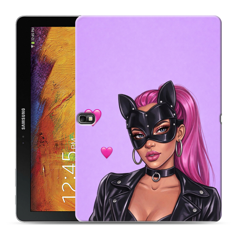 Силиконовый чехол на Samsung Galaxy Note 10.1 2014 editon с принтом женский Силиконовый чехол на Samsung Galaxy Note 10.1 2014 editon с принтом женский