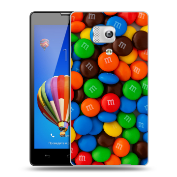 Пластиковый чехол на Huawei Honor 3 с принтом Конфеты