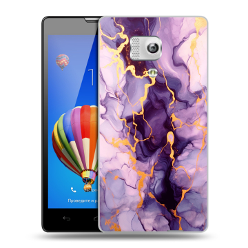 Пластиковый чехол на Huawei Honor 3 с принтом Мрамор