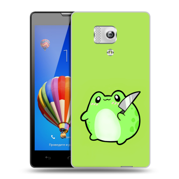 Пластиковый чехол на Huawei Honor 3 с принтом Лягушенок Пластиковый чехол на Huawei Honor 3 с принтом Лягушенок
