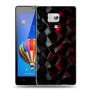 Пластиковый чехол на Huawei Honor 3 с принтом Абстракция