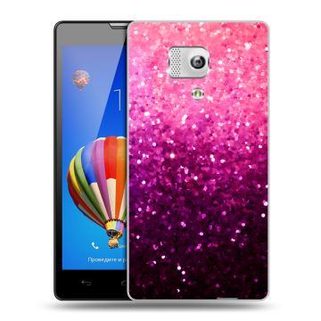 Пластиковый чехол на Huawei Honor 3 с принтом Блестки
