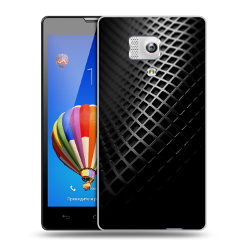 Пластиковый чехол на Huawei Honor 3 с принтом Текстура металла