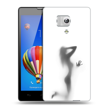 Пластиковый чехол на Huawei Honor 3 с принтом Силуэт Пластиковый чехол на Huawei Honor 3 с принтом Силуэт