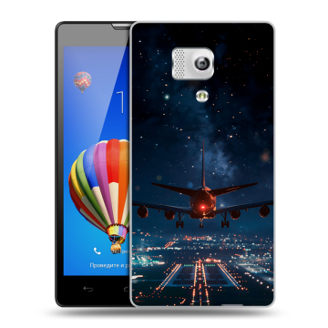 Пластиковый чехол на Huawei Honor 3 с принтом самолет Пластиковый чехол на Huawei Honor 3 с принтом самолет