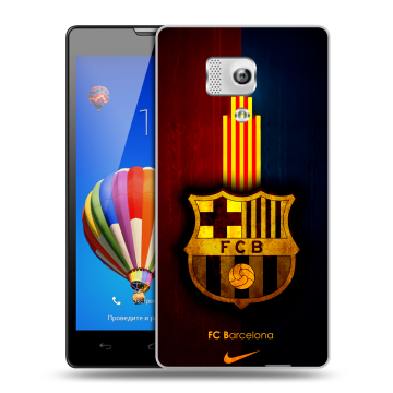 Пластиковый чехол на Huawei Honor 3 с принтом Барселона Barcelona Пластиковый чехол на Huawei Honor 3 с принтом Барселона Barcelona
