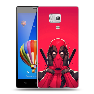 Пластиковый чехол на Huawei Honor 3 с принтом Дедпул Deadpool Пластиковый чехол на Huawei Honor 3 с принтом Дедпул Deadpool