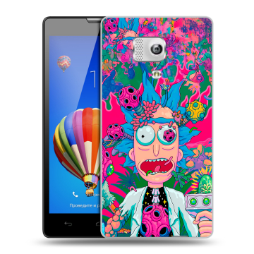 Пластиковый чехол на Huawei Honor 3 с принтом Рик и Морти Rick Morty Пластиковый чехол на Huawei Honor 3 с принтом Рик и Морти Rick Morty