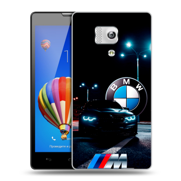 Пластиковый чехол на Huawei Honor 3 с принтом БМВ BMW