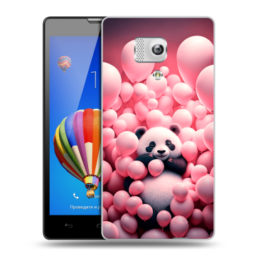 Пластиковый чехол на Huawei Honor 3 с принтом Панда Пластиковый чехол на Huawei Honor 3 с принтом Панда