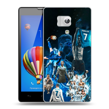 Пластиковый чехол на Huawei Honor 3 с принтом Реал Роналдо