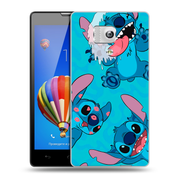 Пластиковый чехол на Huawei Honor 3 с принтом Лило и Стич Пластиковый чехол на Huawei Honor 3 с принтом Лило и Стич
