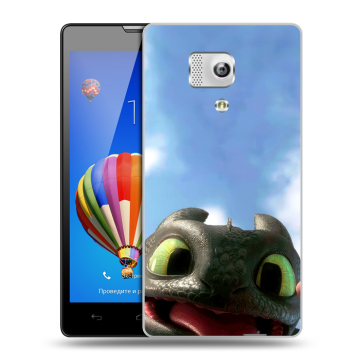 Пластиковый чехол на Huawei Honor 3 с принтом Как приручить дракона Пластиковый чехол на Huawei Honor 3 с принтом Как приручить дракона
