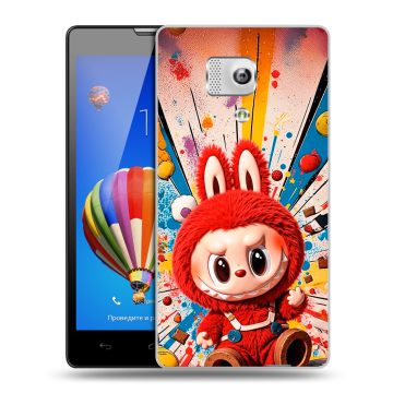 Пластиковый чехол на Huawei Honor 3 с принтом Labubu Лабубу