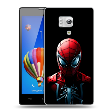 Пластиковый чехол на Huawei Honor 3 с принтом Spiderman Человек паук Пластиковый чехол на Huawei Honor 3 с принтом Spiderman Человек паук