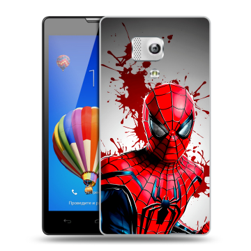 Пластиковый чехол на Huawei Honor 3 с принтом Spiderman Человек паук Пластиковый чехол на Huawei Honor 3 с принтом Spiderman Человек паук