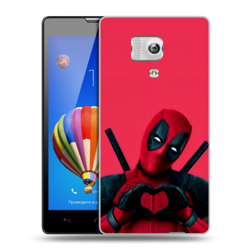 Пластиковый чехол на Huawei Honor 3 с принтом Дедпул Deadpool Пластиковый чехол на Huawei Honor 3 с принтом Дедпул Deadpool