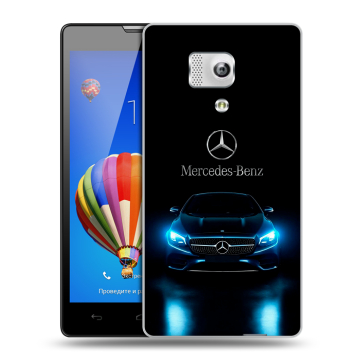 Пластиковый чехол на Huawei Honor 3 с принтом Mercedes Мерседес Пластиковый чехол на Huawei Honor 3 с принтом Mercedes Мерседес