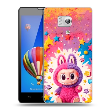 Пластиковый чехол на Huawei Honor 3 с принтом Labubu Лабубу