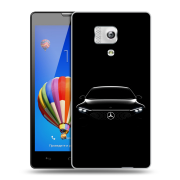 Пластиковый чехол на Huawei Honor 3 с принтом Mercedes Мерседес