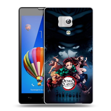 Пластиковый чехол на Huawei Honor 3 с принтом Demon Slayer Клинок рассекающий демонов Пластиковый чехол на Huawei Honor 3 с принтом Demon Slayer Клинок рассекающий демонов
