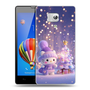 Пластиковый чехол на Huawei Honor 3 с принтом Новый год Пластиковый чехол на Huawei Honor 3 с принтом Новый год