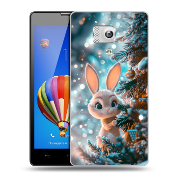 Пластиковый чехол на Huawei Honor 3 с принтом Новый год Пластиковый чехол на Huawei Honor 3 с принтом Новый год
