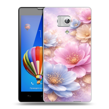 Пластиковый чехол на Huawei Honor 3 с принтом женский Пластиковый чехол на Huawei Honor 3 с принтом женский