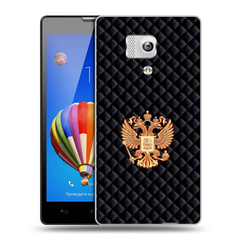 Пластиковый чехол на Huawei Honor 3 с принтом Герб России принт Пластиковый чехол на Huawei Honor 3 с принтом Герб России принт