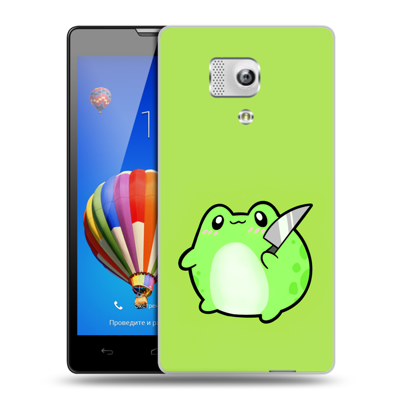 Пластиковый чехол на Huawei Honor 3 с принтом Лягушенок Пластиковый чехол на Huawei Honor 3 с принтом Лягушенок