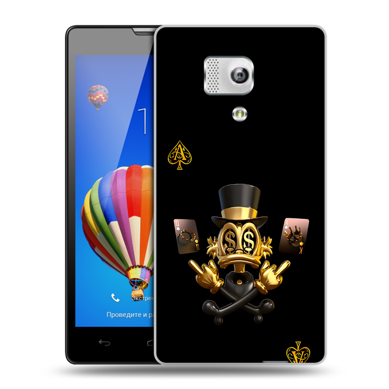 Пластиковый чехол на Huawei Honor 3 с принтом Золотой скрудж макдак Пластиковый чехол на Huawei Honor 3 с принтом Золотой скрудж макдак