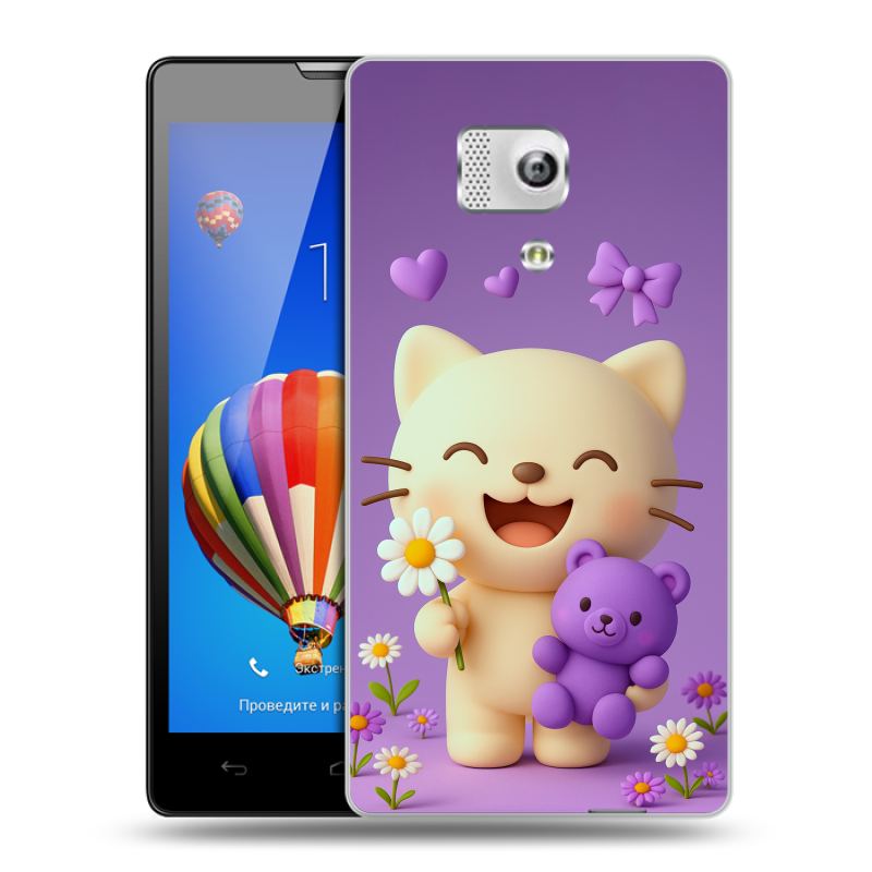 Пластиковый чехол на Huawei Honor 3 с принтом для девочек Пластиковый чехол на Huawei Honor 3 с принтом для девочек