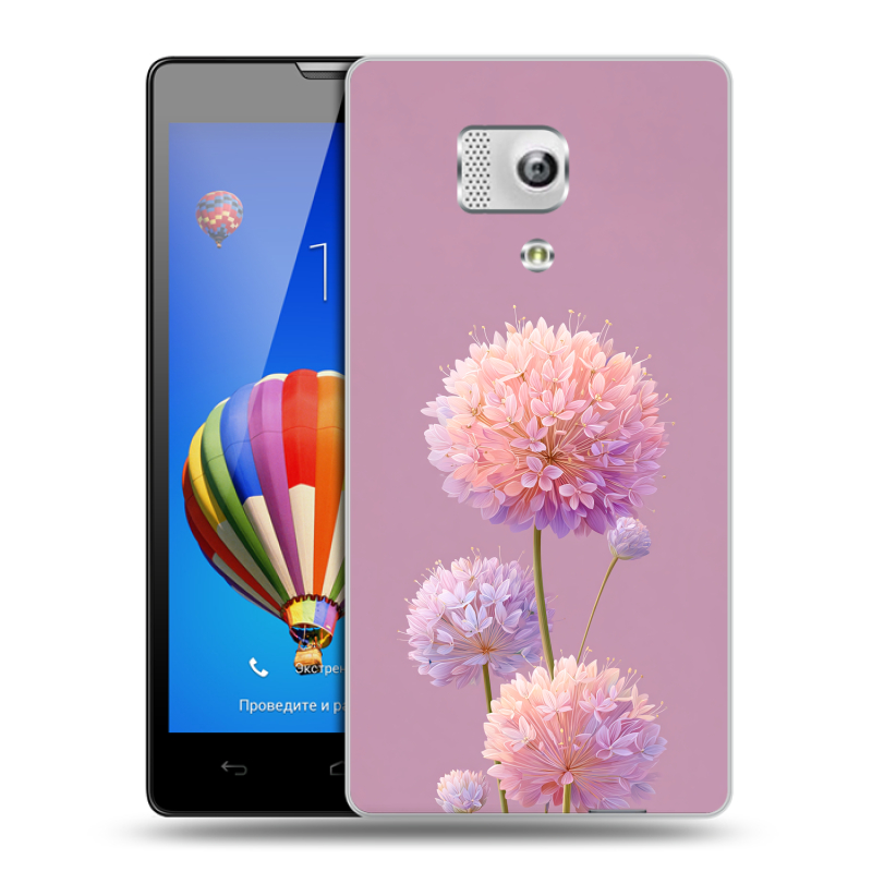 Пластиковый чехол на Huawei Honor 3 с принтом Цветы Пластиковый чехол на Huawei Honor 3 с принтом Цветы