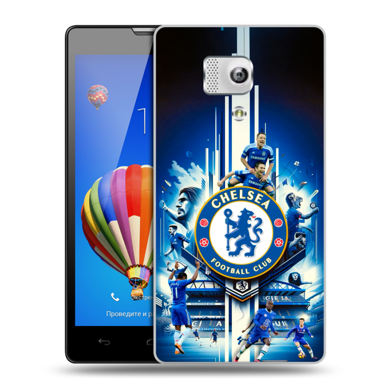 Пластиковый чехол на Huawei Honor 3 с принтом Chelsea Челси Пластиковый чехол на Huawei Honor 3 с принтом Chelsea Челси