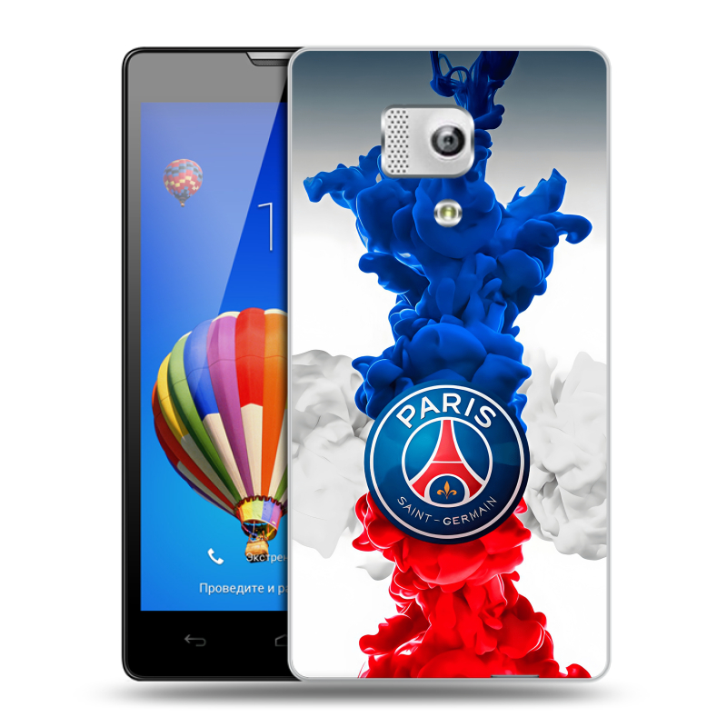 Пластиковый чехол на Huawei Honor 3 с принтом PSG ПСЖ Пластиковый чехол на Huawei Honor 3 с принтом PSG ПСЖ