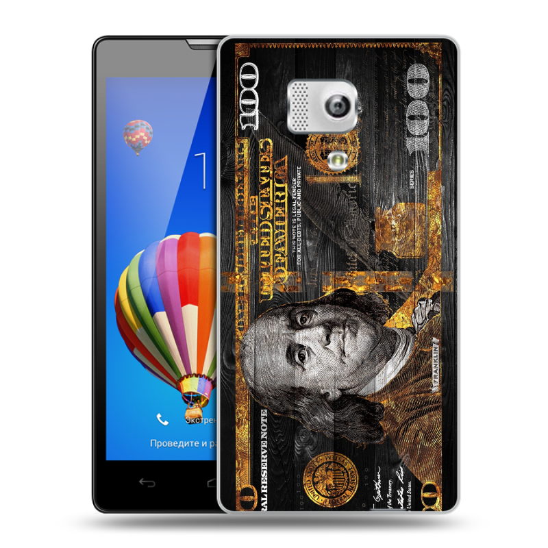 Пластиковый чехол на Huawei Honor 3 с принтом Доллар деньги Пластиковый чехол на Huawei Honor 3 с принтом Доллар деньги