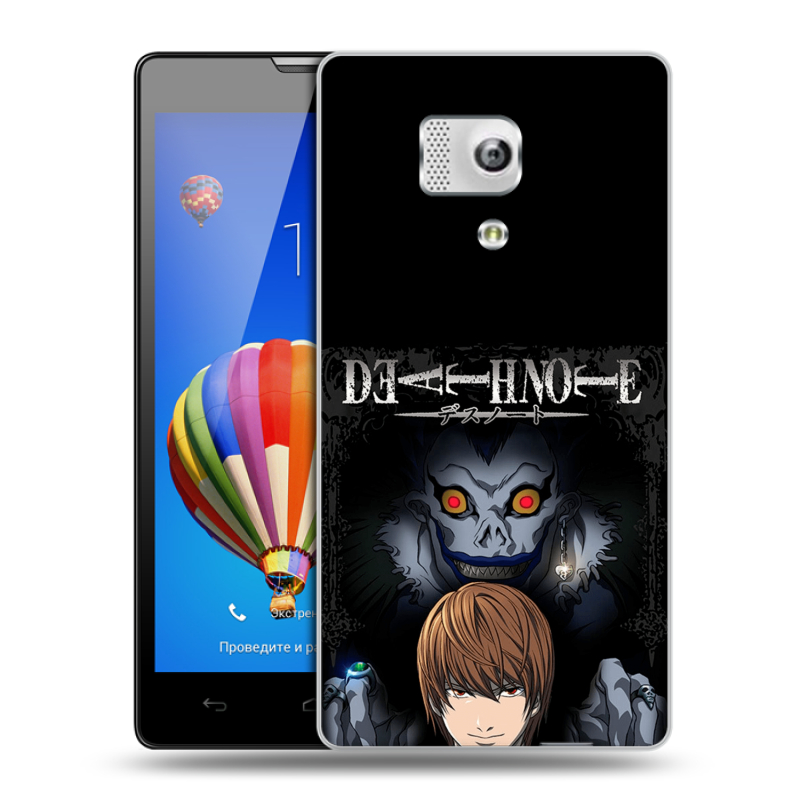 Пластиковый чехол на Huawei Honor 3 с принтом Death note Тетрадь смерти Пластиковый чехол на Huawei Honor 3 с принтом Death note Тетрадь смерти