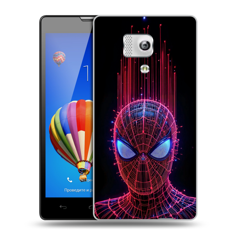 Пластиковый чехол на Huawei Honor 3 с принтом Spiderman Человек паук Пластиковый чехол на Huawei Honor 3 с принтом Spiderman Человек паук