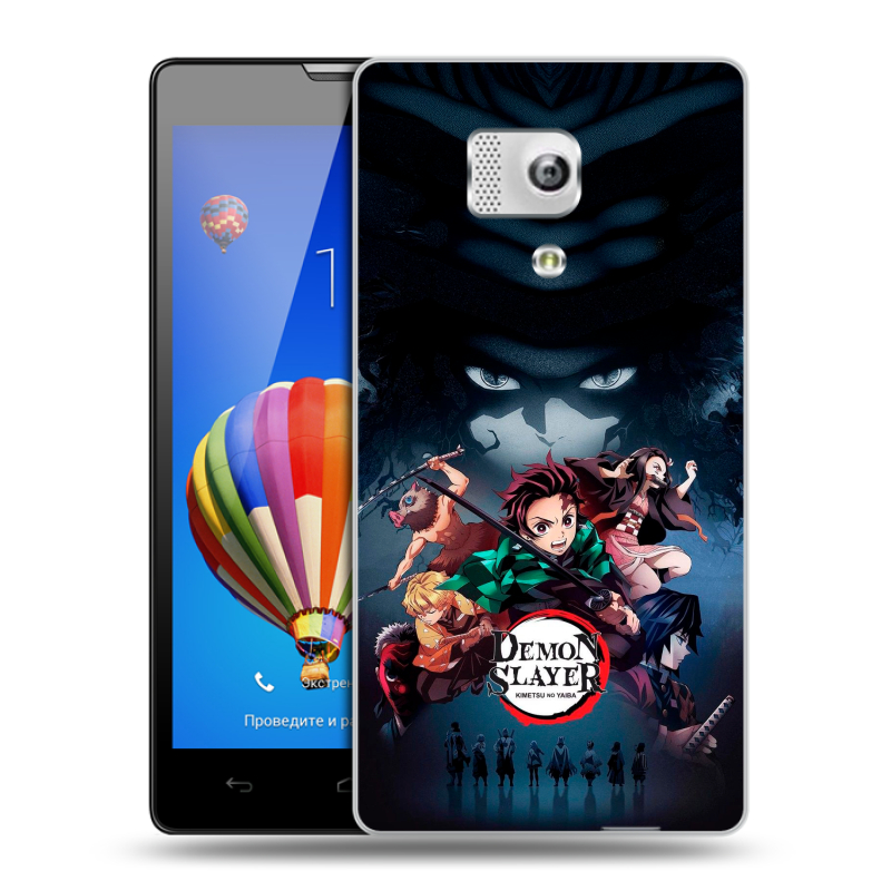 Пластиковый чехол на Huawei Honor 3 с принтом Demon Slayer Клинок рассекающий демонов Пластиковый чехол на Huawei Honor 3 с принтом Demon Slayer Клинок рассекающий демонов