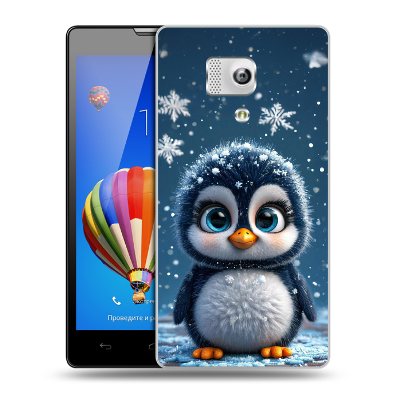Пластиковый чехол на Huawei Honor 3 с принтом Новый год Пластиковый чехол на Huawei Honor 3 с принтом Новый год