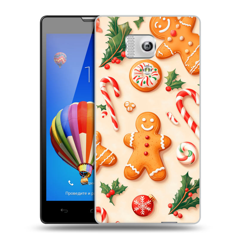 Пластиковый чехол на Huawei Honor 3 с принтом Новый год Пластиковый чехол на Huawei Honor 3 с принтом Новый год