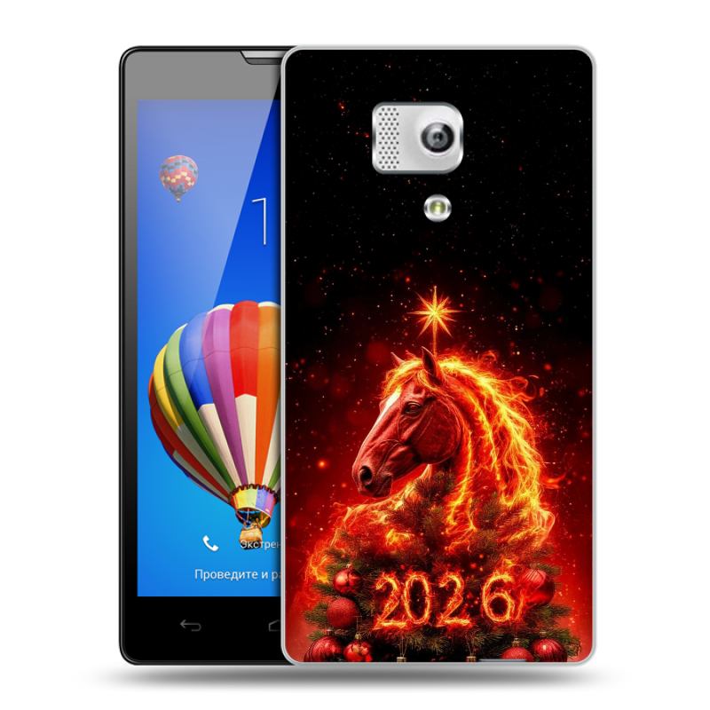 Пластиковый чехол на Huawei Honor 3 с принтом Новый год Пластиковый чехол на Huawei Honor 3 с принтом Новый год