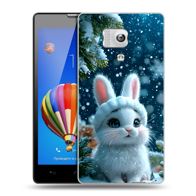 Пластиковый чехол на Huawei Honor 3 с принтом Новый год Пластиковый чехол на Huawei Honor 3 с принтом Новый год