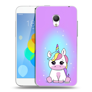 Пластиковый чехол на Meizu MX3 с принтом Единорог