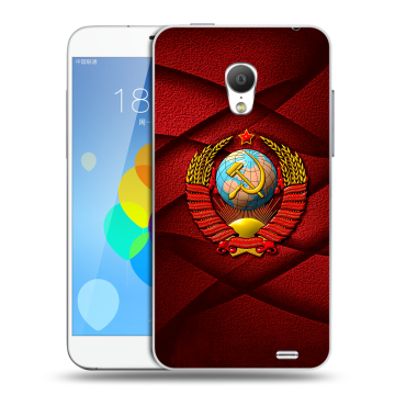 Пластиковый чехол на Meizu MX3 с принтом Герб СССР