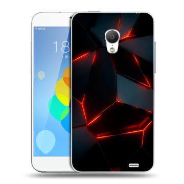 Пластиковый чехол на Meizu MX3 с принтом Яркие абстракции