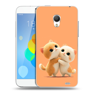 Пластиковый чехол на Meizu MX3 с принтом Милые котики