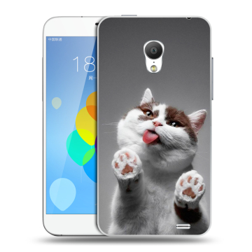 Пластиковый чехол на Meizu MX3 с принтом Коты